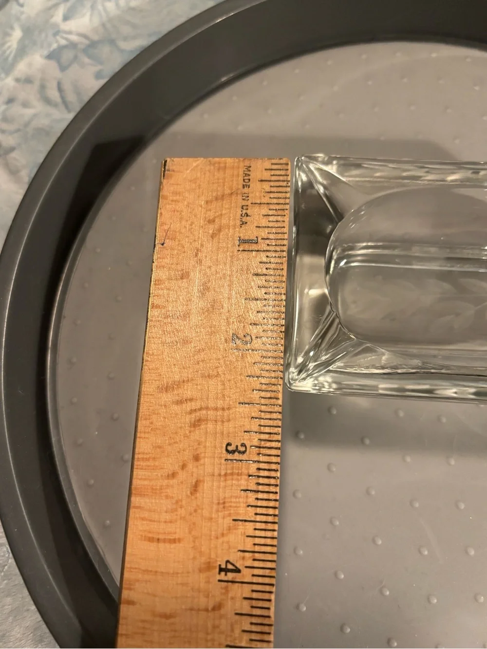 Clear Glass Rectangular Decorative Ashtray- Home Accents